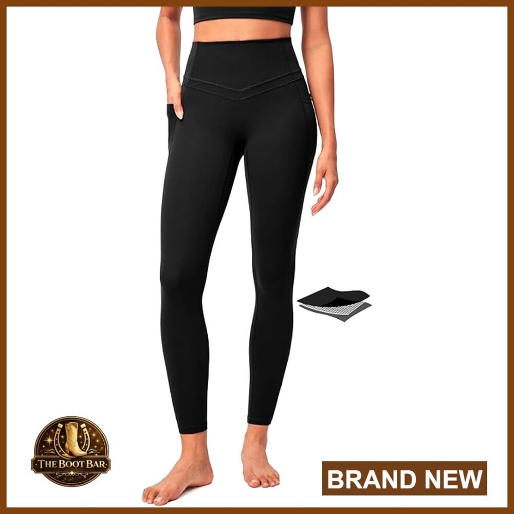 High Waist Compression Leggings with Pockets Tummy Control Workout Yoga Pants